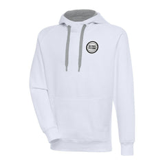 Detroit Pistons Antigua Metallic Logo Victory Pullover Hoodie sale - White sale
