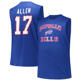 Josh Allen Buffalo Bills Big & Tall Muscle Tank Top - Royal sale