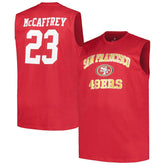 Christian McCaffrey San Francisco 49ers Big & Tall Muscle Tank Top - Scarlet cheap