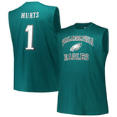 Jalen Hurts Philadelphia Eagles Big & Tall Muscle Tank Top - Midnight Green discount