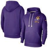 Los Angeles Lakers Courtside Standard Issue Premium Performance Pullover Hoodie - Purple | Nike for sale