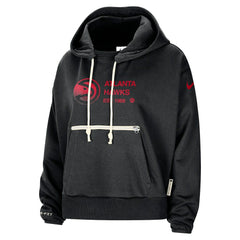 Atlanta Hawks Women's Courtside Standard Issue Performance Pullover Hoodie - Black | Nike shop