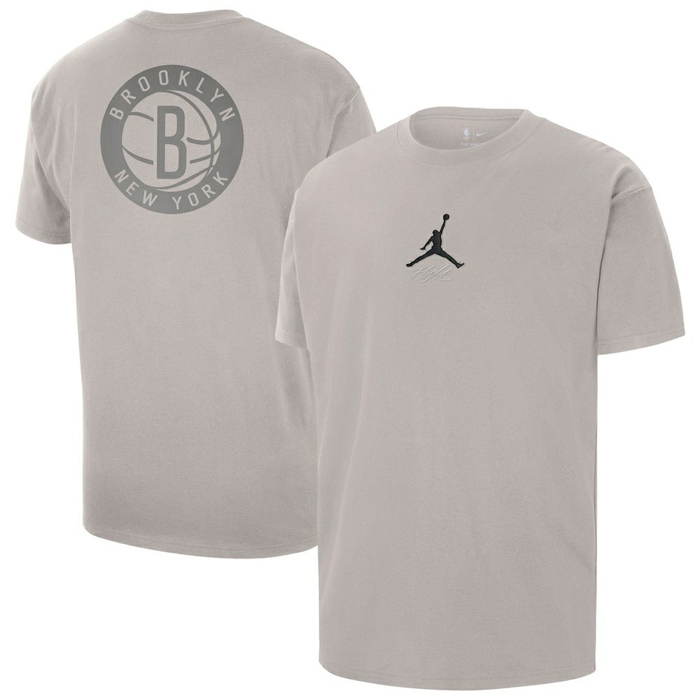 Brooklyn Nets Jordan Brand Statement Edition Jumpman Flight Heavyweight T-Shirt - Stone outlet