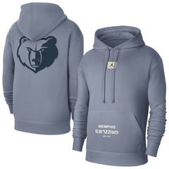 Memphis Grizzlies Jordan Brand Courtside Statement Edition Pullover Hoodie - Gray on sale