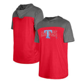 Texas Rangers Active Brushed Hoodie T-Shirt - Red | New Era