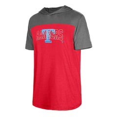 Texas Rangers Active Brushed Hoodie T-Shirt - Red | New Era