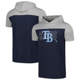 Tampa Bay Rays Active Brushed Hoodie T-Shirt - Navy | New Era