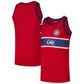 Chicago Cubs Jersey Ringer Tank Top - Red | New Era