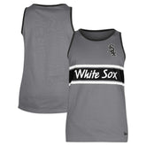 Chicago White Sox Jersey Ringer Tank Top - Gray | New Era