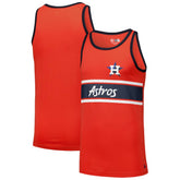 Houston Astros Jersey Ringer Tank Top - Orange | New Era