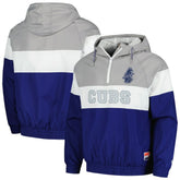Chicago Cubs Ripstop Raglan Quarter-Zip Hoodie Windbreaker Jacket - Royal | New Era