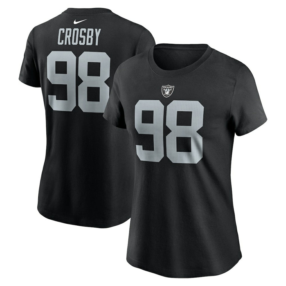 Maxx Crosby Las Vegas Raiders Women's Player Name & Number T-Shirt - Black | Nike cheap