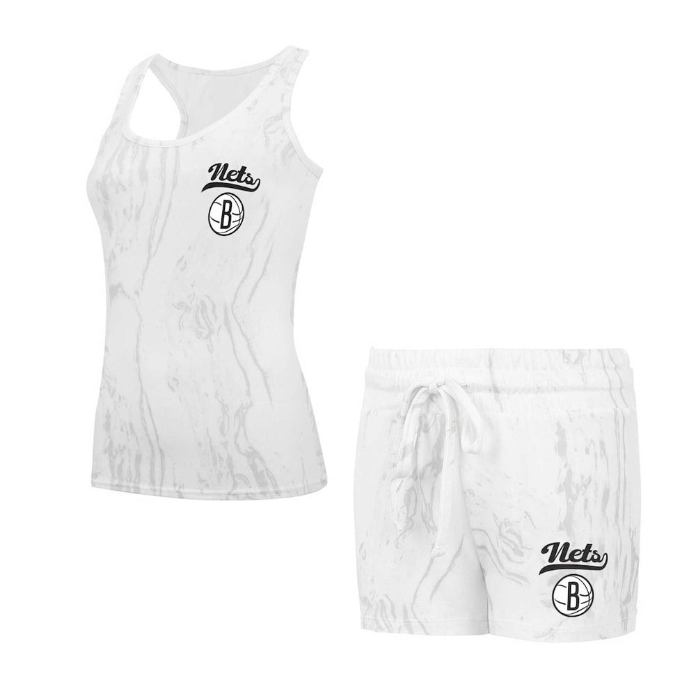 Brooklyn Nets Concepts Sport Women's Quartz Tank Top & Shorts Set - White sale