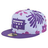 Sacramento Kings Palm Fronds 2-Tone 59FIFTY Fitted Hat - Purple | New Era for sale