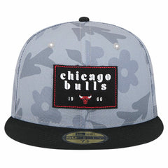 Chicago Bulls Palm Fronds 2-Tone 59FIFTY Fitted Hat - Gray | New Era sale