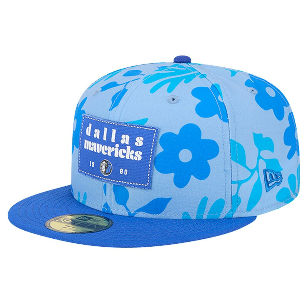 Dallas Mavericks Palm Fronds 2-Tone 59FIFTY Fitted Hat sale - Blue | New Era for sale
