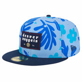 Denver Nuggets Palm Fronds 2-Tone 59FIFTY Fitted Hat sale - Blue | New Era discount
