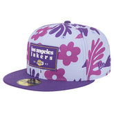 Los Angeles Lakers Palm Fronds 2-Tone 59FIFTY Fitted Hat - Purple | New Era for sale