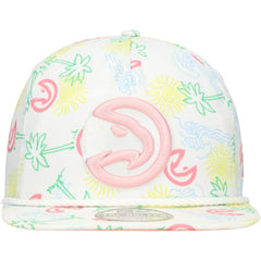 Atlanta Hawks Palm Trees and Waves Golfer Adjustable Hat - White | New Era discount