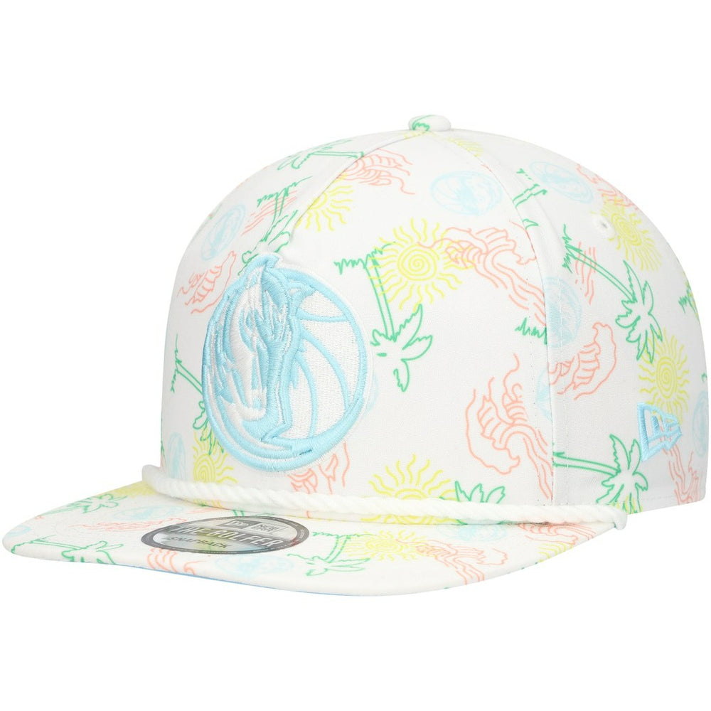 Dallas Mavericks Palm Trees and Waves Golfer Adjustable Hat sale - White | New Era shop