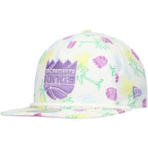 Sacramento Kings Palm Trees and Waves Golfer Adjustable Hat - White | New Era cheap