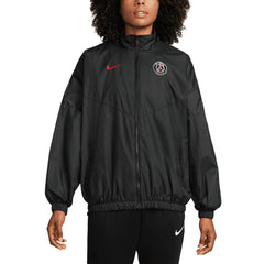 Paris Saint-Germain Women's Essential Windrunner Full-Zip Jacket - Black | Nike cheap