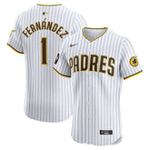 Tony Fernández San Diego Padres Home Elite Sponsor Patch Player Jersey - White | Nike