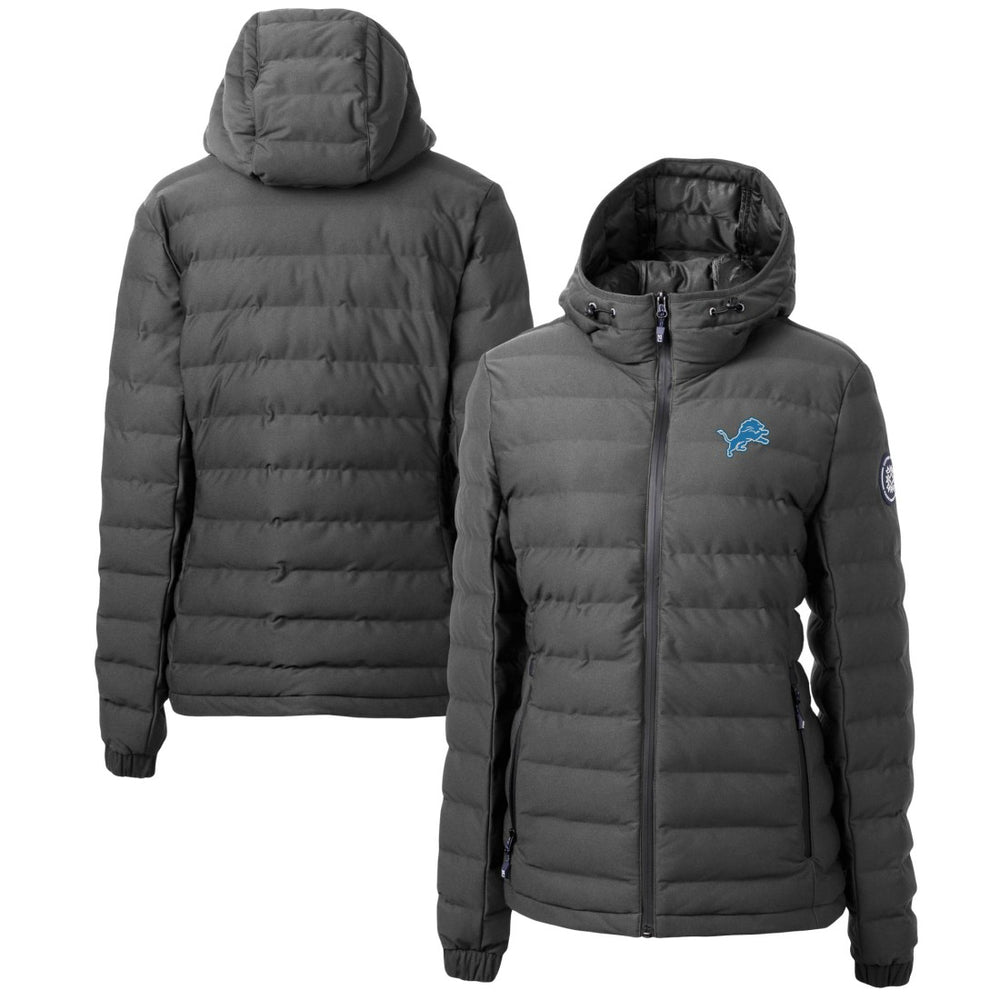 Detroit Lions Cutter & Buck Women's Mission Ridge Repreve Eco Insulated Full-Zip Puffer Jacket - Gray on sale