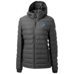 Detroit Lions Cutter & Buck Women's Mission Ridge Repreve Eco Insulated Full-Zip Puffer Jacket - Gray on sale