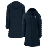 Chicago Bears Cutter & Buck Women's Mission Ridge Repreve Eco Insulated Long Full-Zip Puffer Jacket - Navy cheap