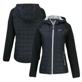 Buffalo Bills Cutter & Buck Women's Rainier Primaloft Eco Full-Zip Hybrid Jacket - Black online