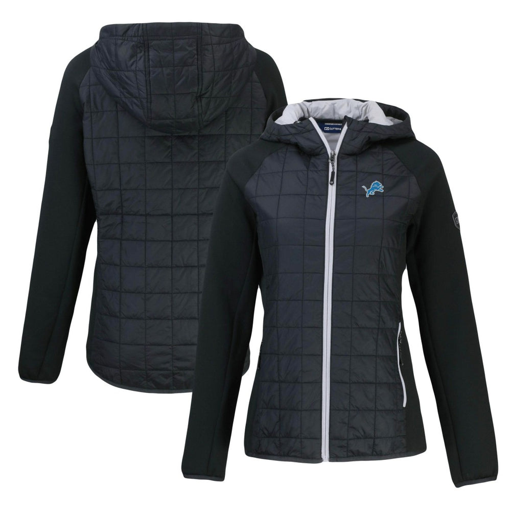 Detroit Lions Cutter & Buck Women's Rainier Primaloft Eco Full-Zip Hybrid Jacket - Black discount