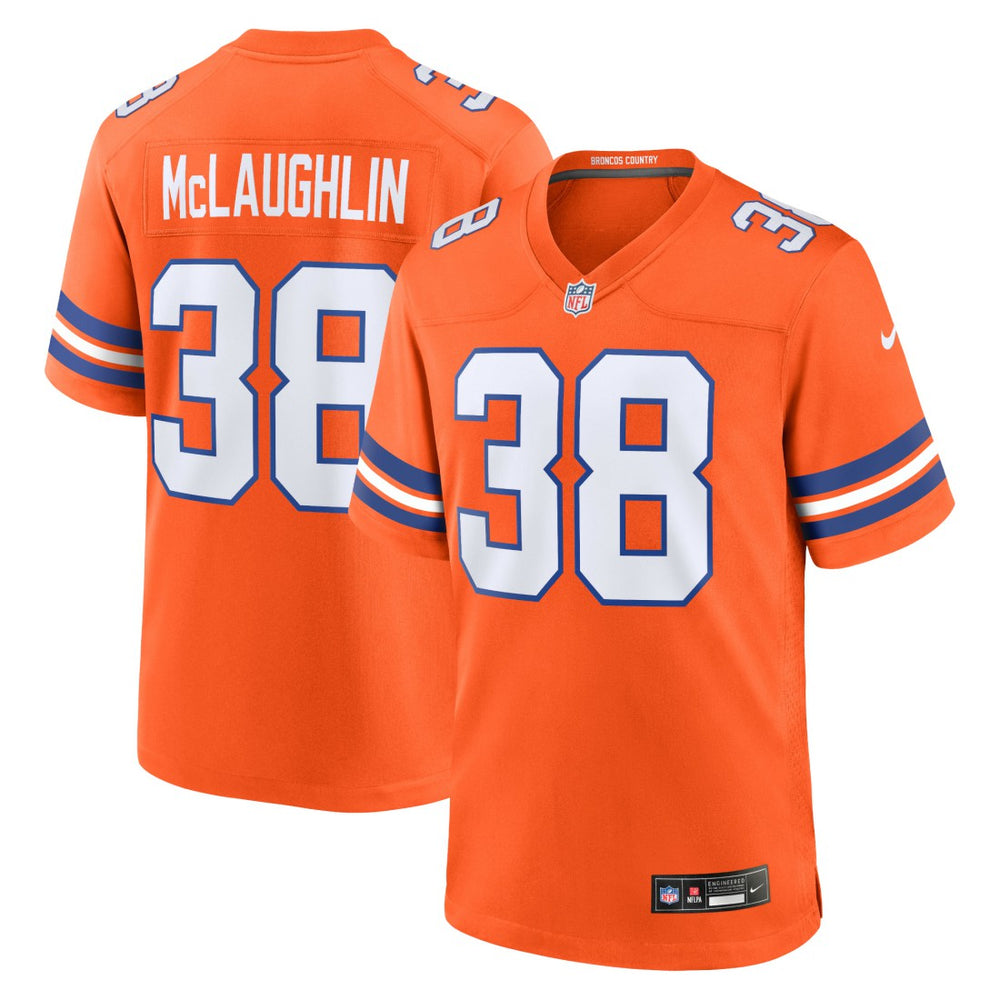 Jaleel McLaughlin Denver Broncos Mile High Collection 1977 Throwback Player Game Jersey - Orange | Nike cheap