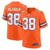 Jaleel McLaughlin Denver Broncos Mile High Collection 1977 Throwback Player Game Jersey - Orange | Nike cheap