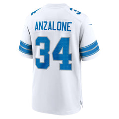 Alex Anzalone Detroit Lions White Game Jersey - White | Nike cheap