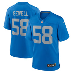 Penei Sewell Detroit Lions Alternate Game Jersey - Blue | Nike for sale