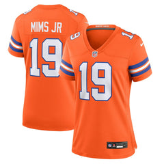Marvin Mims Jr Denver Broncos Women's Mile High Collection 1977 Throwback Player Game Jersey - Orange | Nike cheap