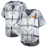 Phoenix Suns G-III 4Her by Carl Banks Women's Tournament Raglan Oversized Tie-Dye V-Neck T-Shirt - Black for sale