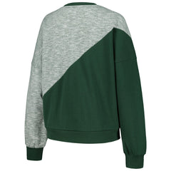 Milwaukee Bucks G-III 4Her by Carl Banks Women's Benches Split Pullover Sweatshirt - Hunter Green shop