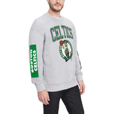 Boston Celtics Tommy Jeans Hayes Crew Neck Pullover Sweatshirt - Heather Gray online