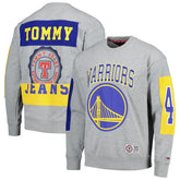 Golden State Warriors Tommy Jeans Hayes Crew Neck Pullover Sweatshirt sale - Heather Gray shop