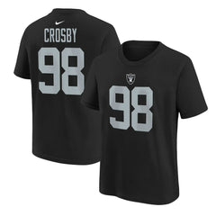 Maxx Crosby Las Vegas Raiders Youth Player Name & Number T-Shirt - Black | Nike discount