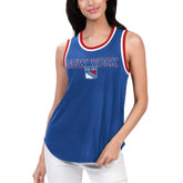 New York Rangers G-III 4Her by Carl Banks Women's Strategy Tank Top Blue