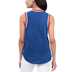 New York Rangers G-III 4Her by Carl Banks Women's Strategy Tank Top Blue