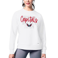 Washington Capitals MSX by Michael Strahan Women's Millie Raglan Pullover Sweatshirt White
