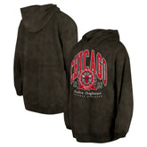 Chicago Bulls Unisex Oversized Essentials Pigment Wash Fleece Pullover Hoodie - Charcoal | New Era for sale