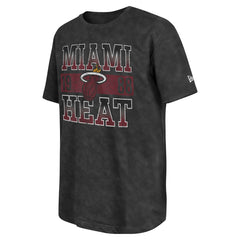 Miami Heat Enzyme Washed Oversized T-Shirt - Black | New Era discount