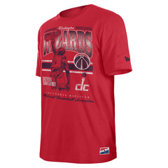 Washington Wizards Enzyme Wash Oversized T-Shirt - Red | New Era on sale