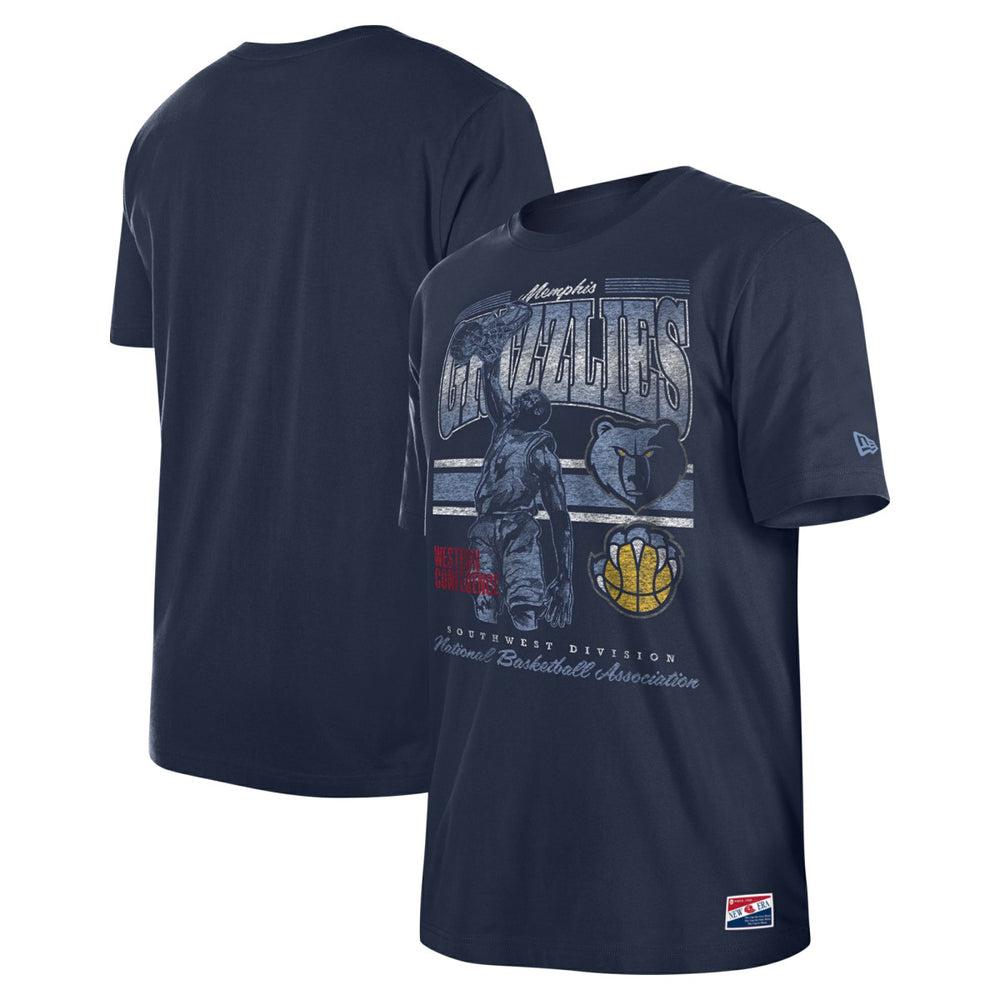 Memphis Grizzlies Enzyme Wash Oversized T-Shirt - Navy | New Era online