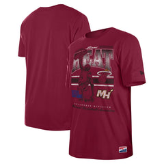 Miami Heat Enzyme Wash Oversized T-Shirt - Red | New Era shop
